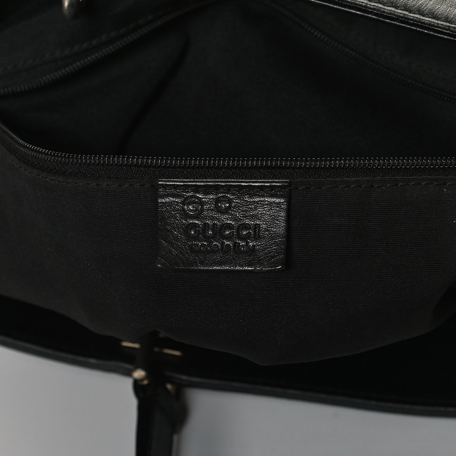 Gucci Crystal Monogram Bucket Tote Black 5 of 19