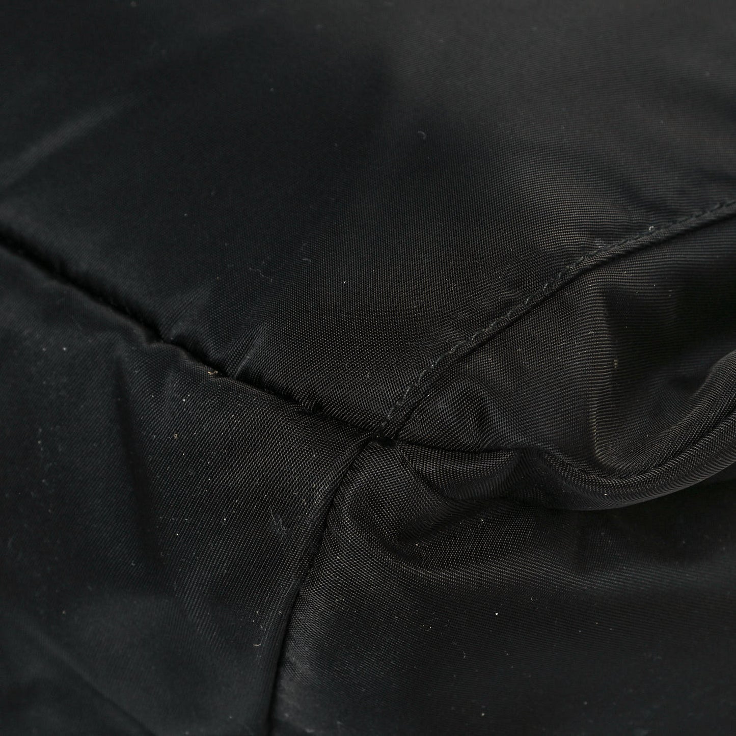 Tessuto Nylon Calfskin Studded Belt Bag Black