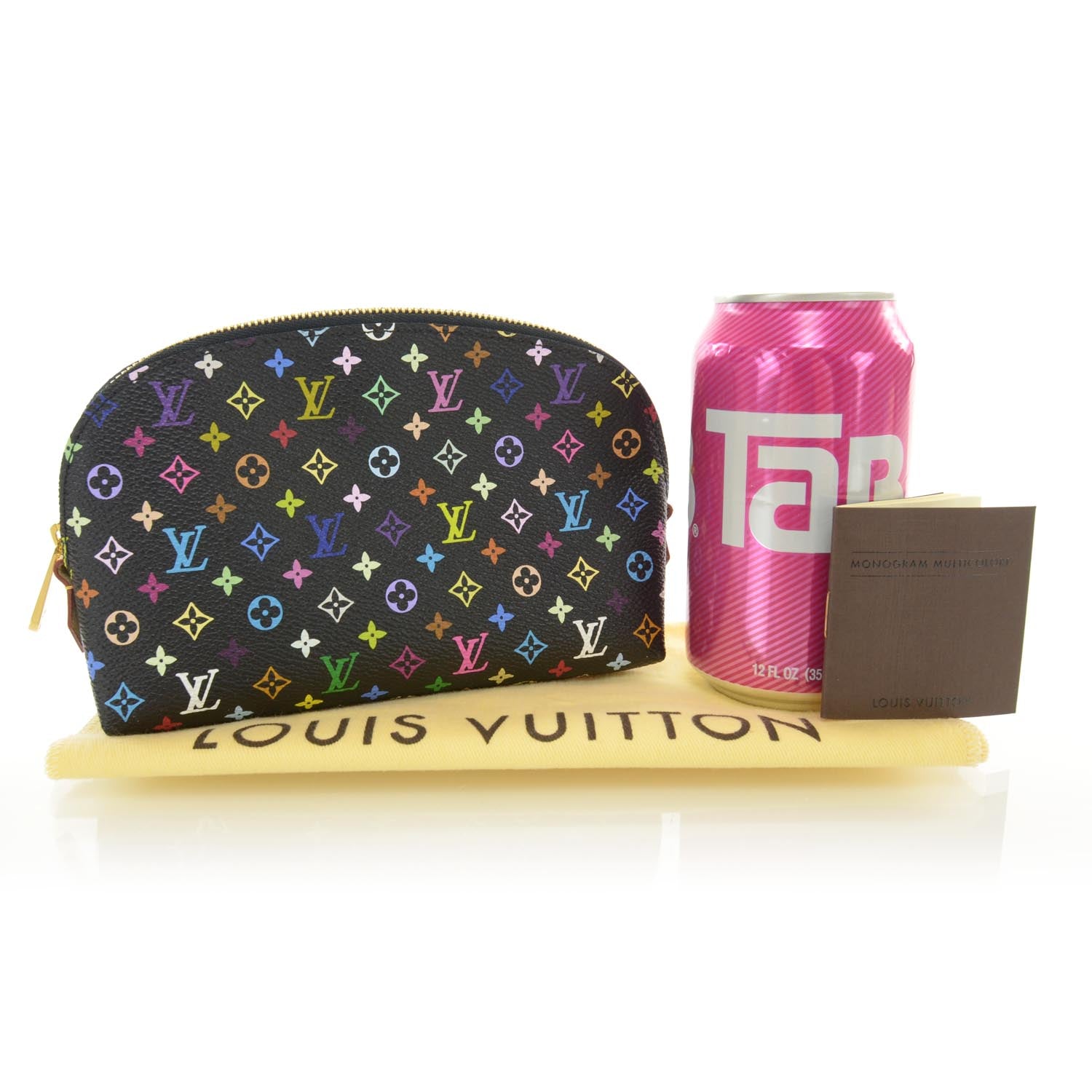 Louis Vuitton Monogram Multicolor Cosmetic Pouch Black Grenade 2 of 7