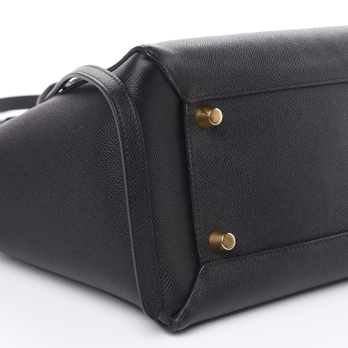 Baby Grained Calfskin Mini Belt Bag Black