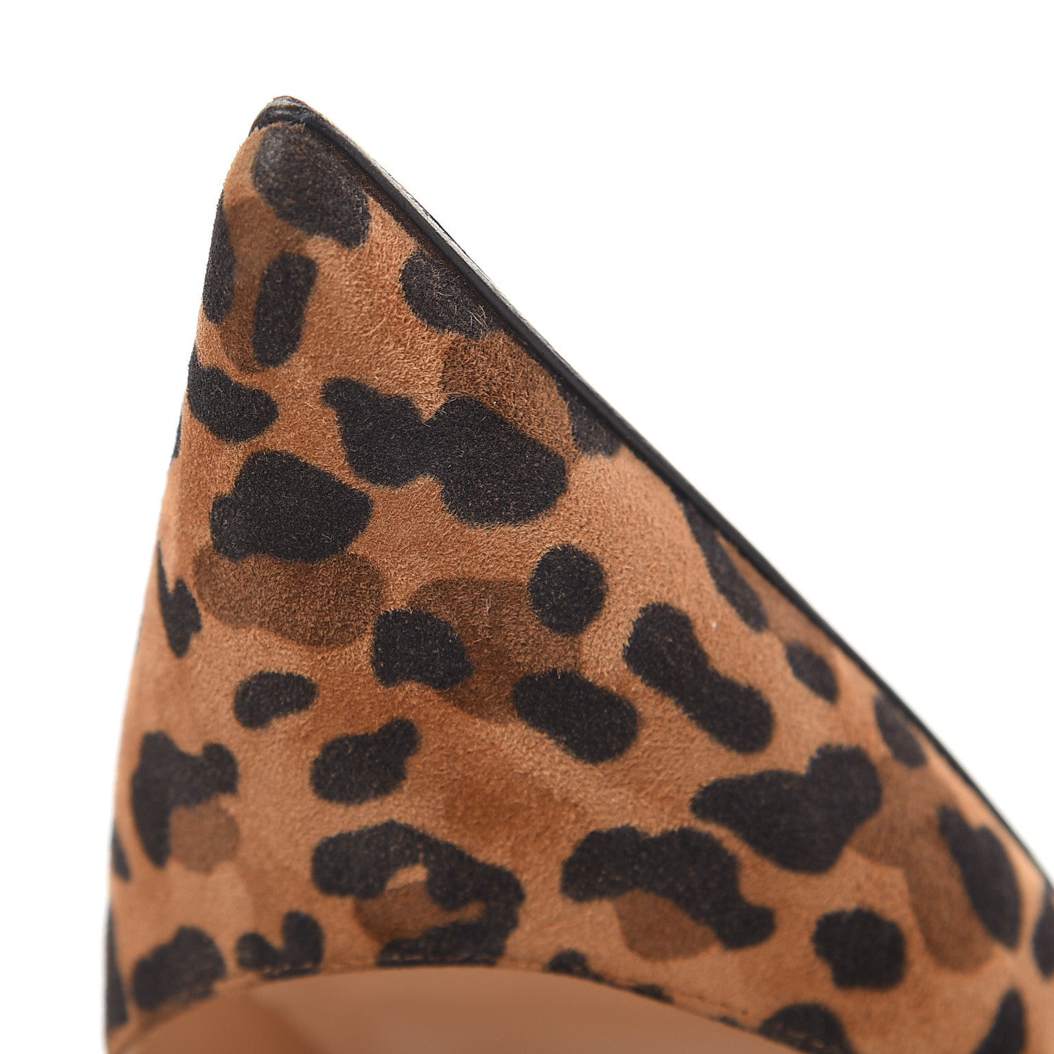 Christian Louboutin Veau Velours Leopard Clare 80 Pumps 37.5 Caramel 11 of 11