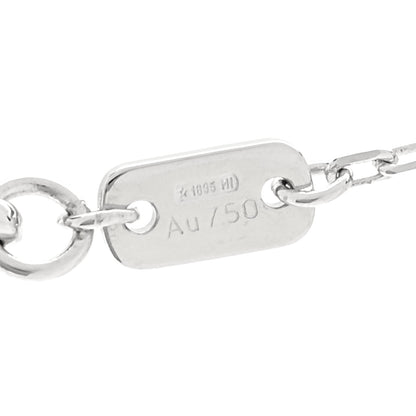 Gucci 18K White Gold Diamond Running GG Pendant Necklace 7 of 8