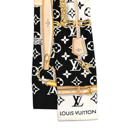 Louis Vuitton Silk Monogram Confidential Bandeau Black 2 of 4