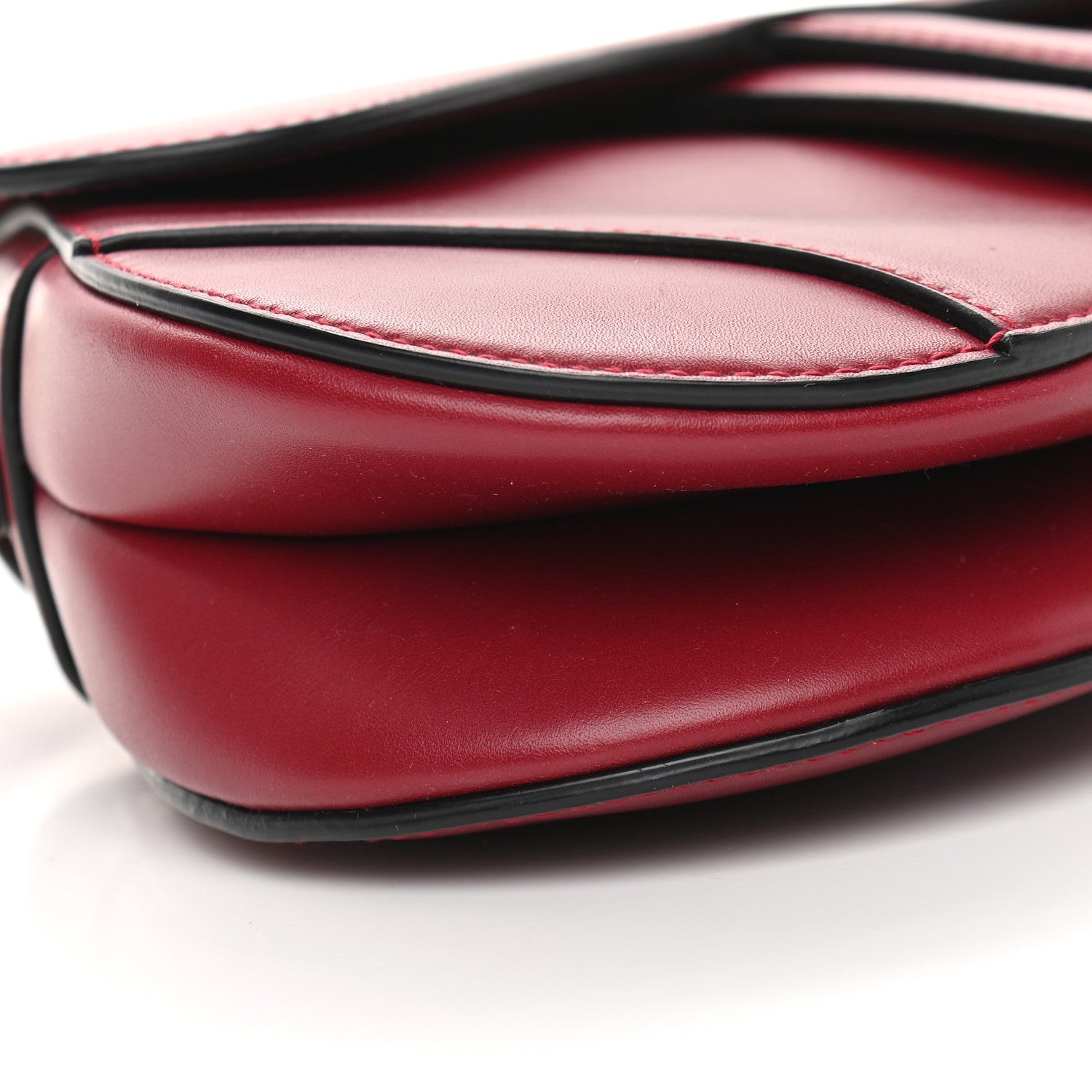 Christian Dior Calfskin Mini Saddle Bag Red 8 of 10