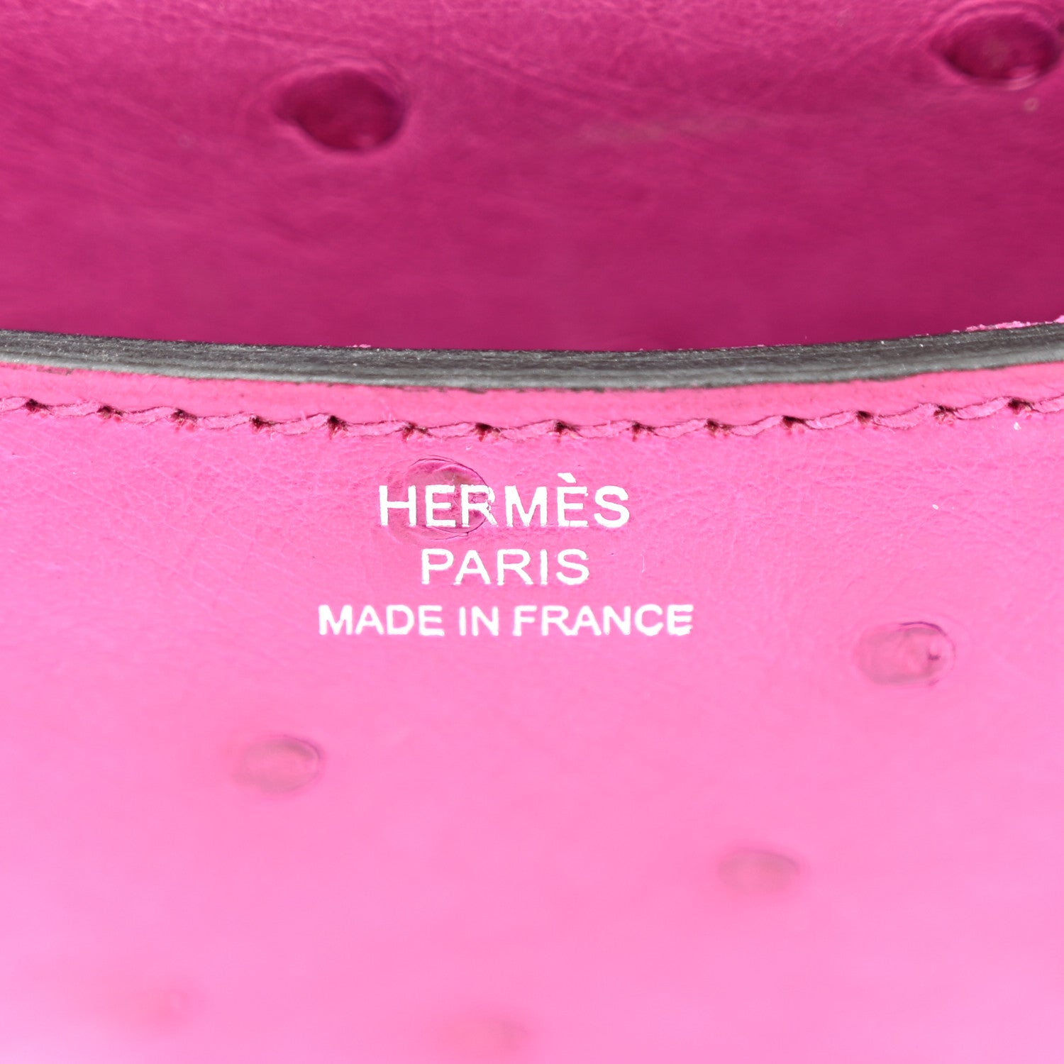 Hermes Ostrich Constance 18 Rose Pourpre 6 of 11