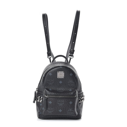 MCM Visetos Side Stud X-Mini Stark Bebe Boo Backpack Black 1 of 7