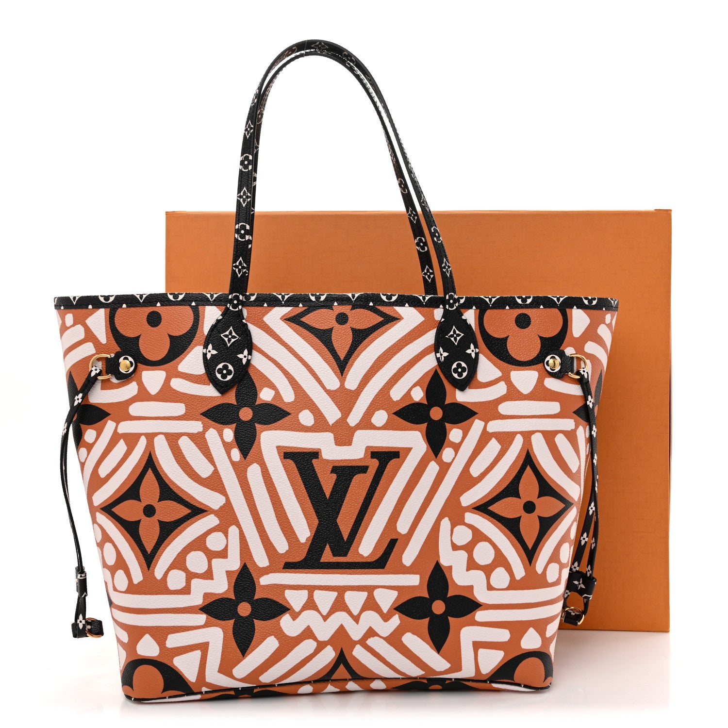 Louis Vuitton Monogram Giant Crafty Neverfull MM Creme Caramel