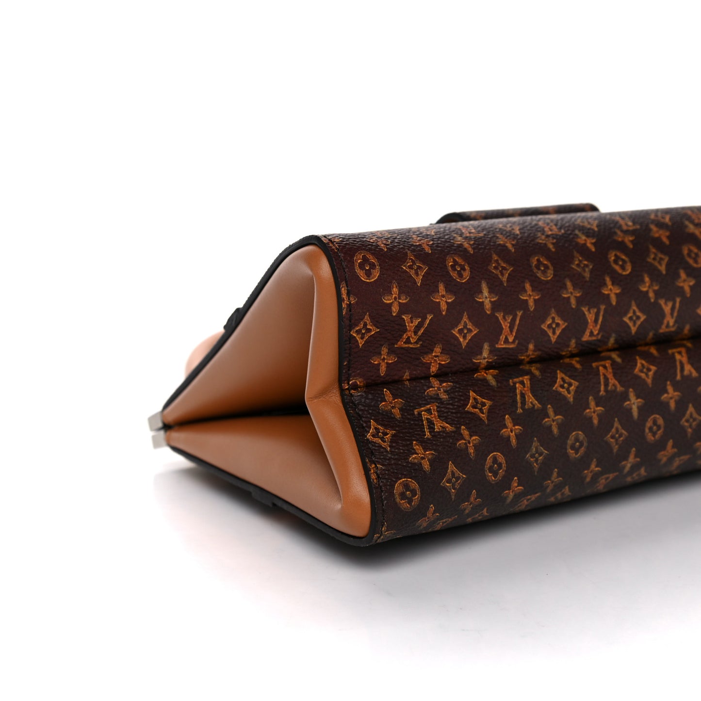 Calfskin Transformed Monogram Time Trunk Crown Frame Bag