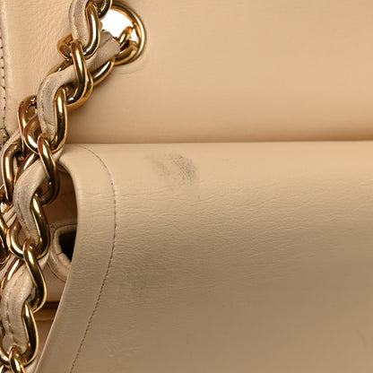 Chanel Lambskin Quilted Jumbo Double Flap Beige Clair 14 of 14