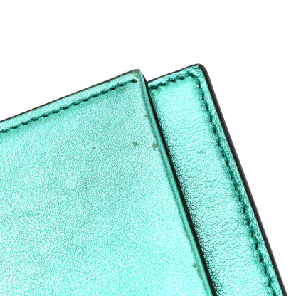 Saint Laurent Laminated Calfskin Classic Monogram Kate Tassel Chain Wallet Green 13 of 14