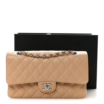 Chanel Caviar Quilted Medium Double Flap Beige 11 of 11