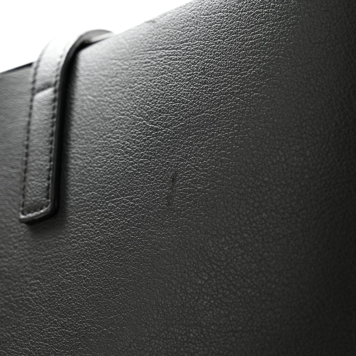 Calfskin North-South Shopping Tote Black