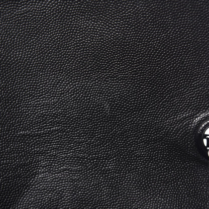 Saint Laurent Grain De Poudre Medium West Hollywood Monogram Fold-Over Black 9 of 13