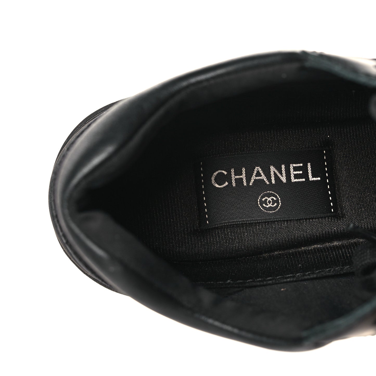 Toile Suede Calfskin CC Sneakers 38 Black