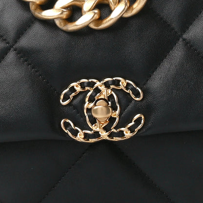 Chanel Lambskin Quilted Medium Chanel 19 Flap Black 8 of 11