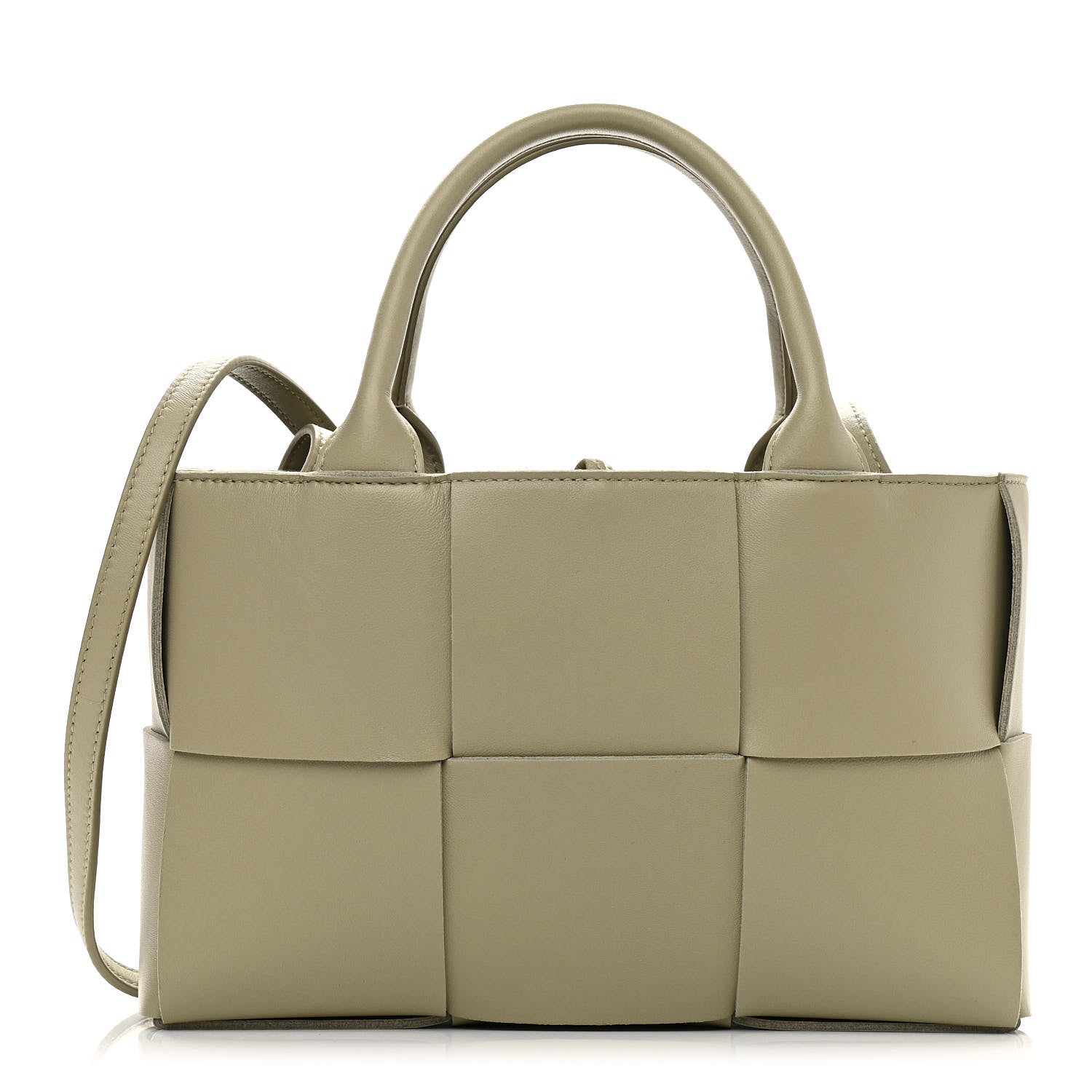 Bottega Veneta Nappa Maxi Intreccio Mini Arco Tote Taupe 3 of 10