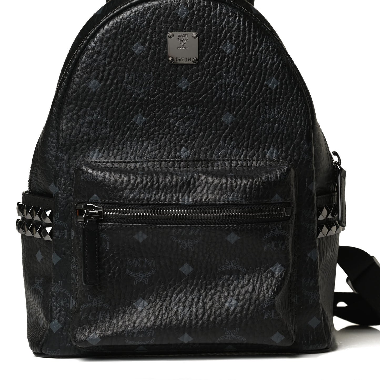 Visetos Small Side Stud Stark Backpack Black
