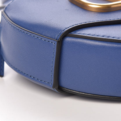Valentino Garavani Calfskin VLogo Round Crossbody Bag Blue 8 of 10
