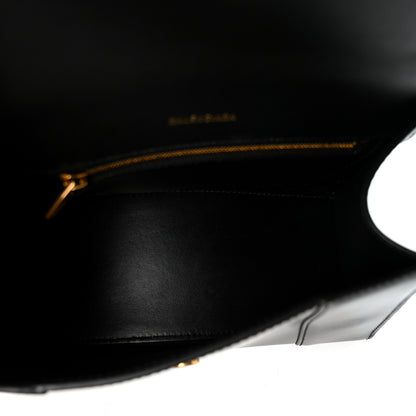 Balenciaga Shiny Box Calfskin Small Hourglass Top Handle Bag Black 4 of 8