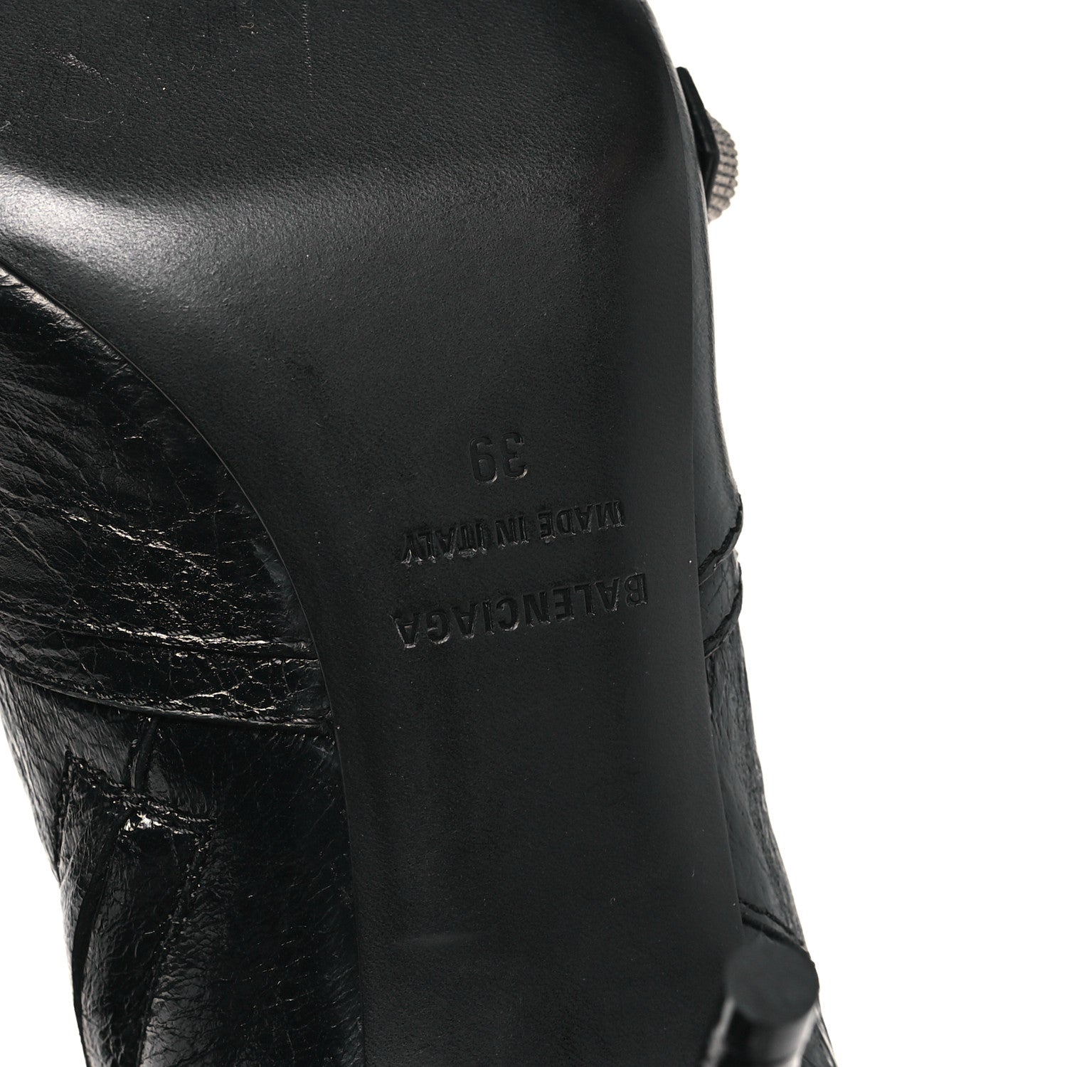 Balenciaga Agneau Arena Cagole 90mm Ankle Boots 39 Black 7 of 10