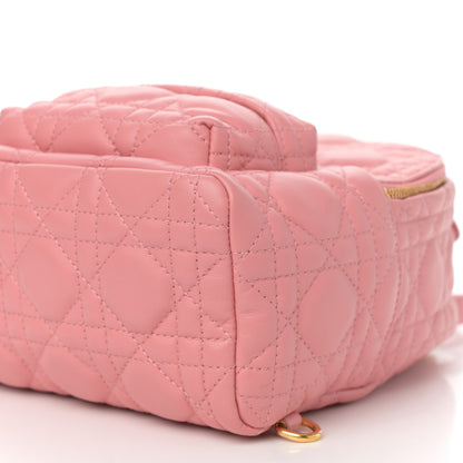Christian Dior Lambskin Cannage Mini Backpack Peach Blossom 9 of 14