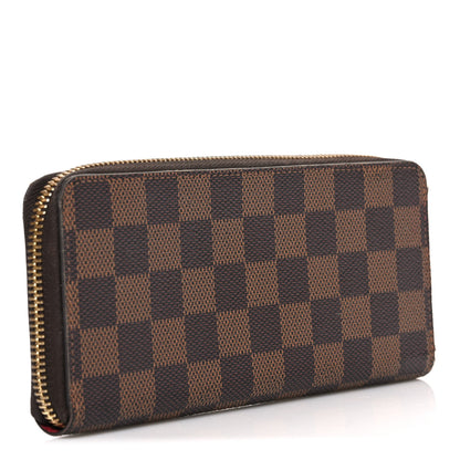 Louis Vuitton Damier Ebene Clemence Wallet Cherry 3 of 6