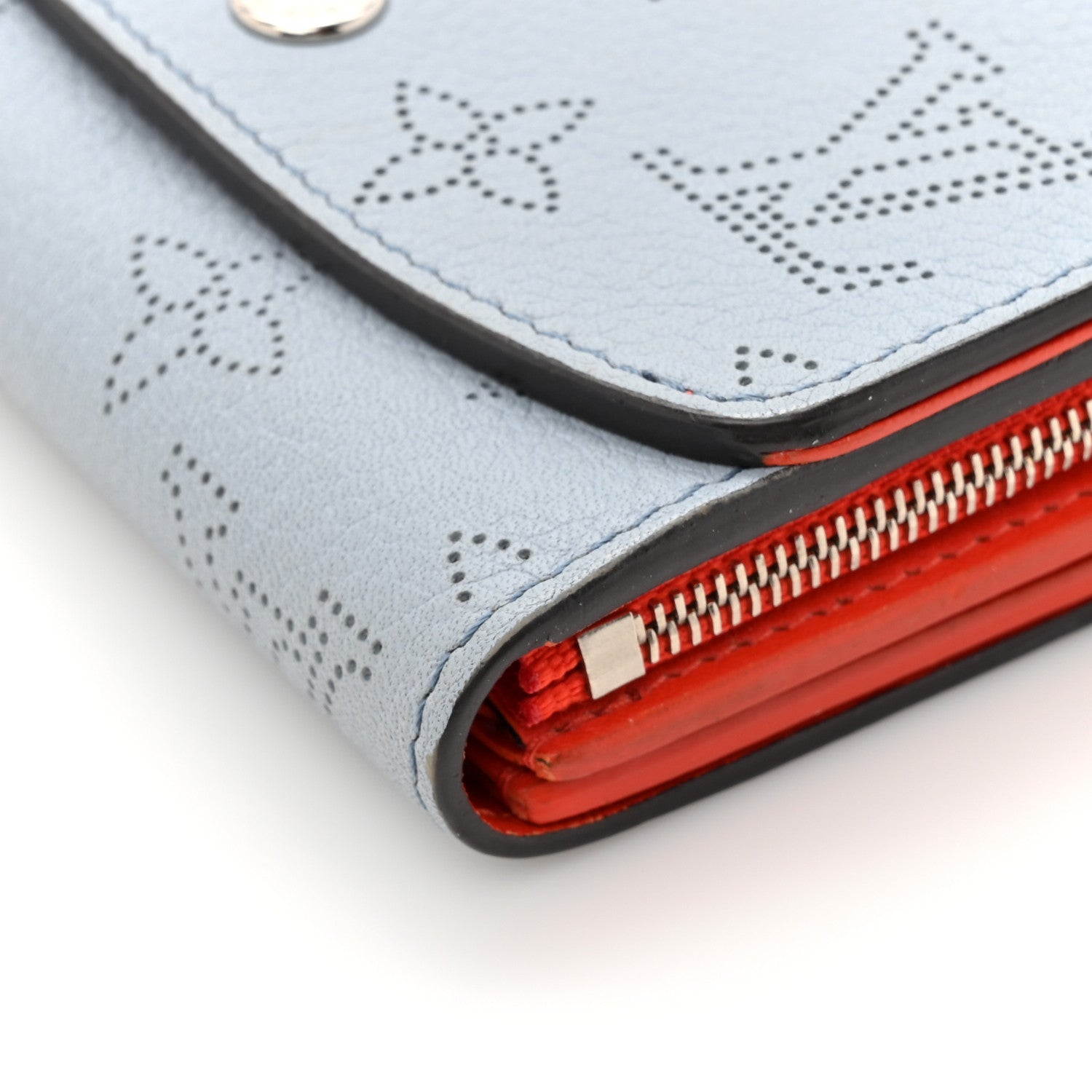 Louis Vuitton Mahina Iris Compact Wallet NM Blue Red 10 of 14