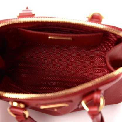 Prada Saffiano Lux Mini Promenade Tote Fuoco 5 of 11