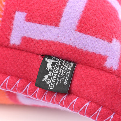 Hermes Wool Cashmere Avalon III Pillow PM Fuchsia Geranium 3 of 3