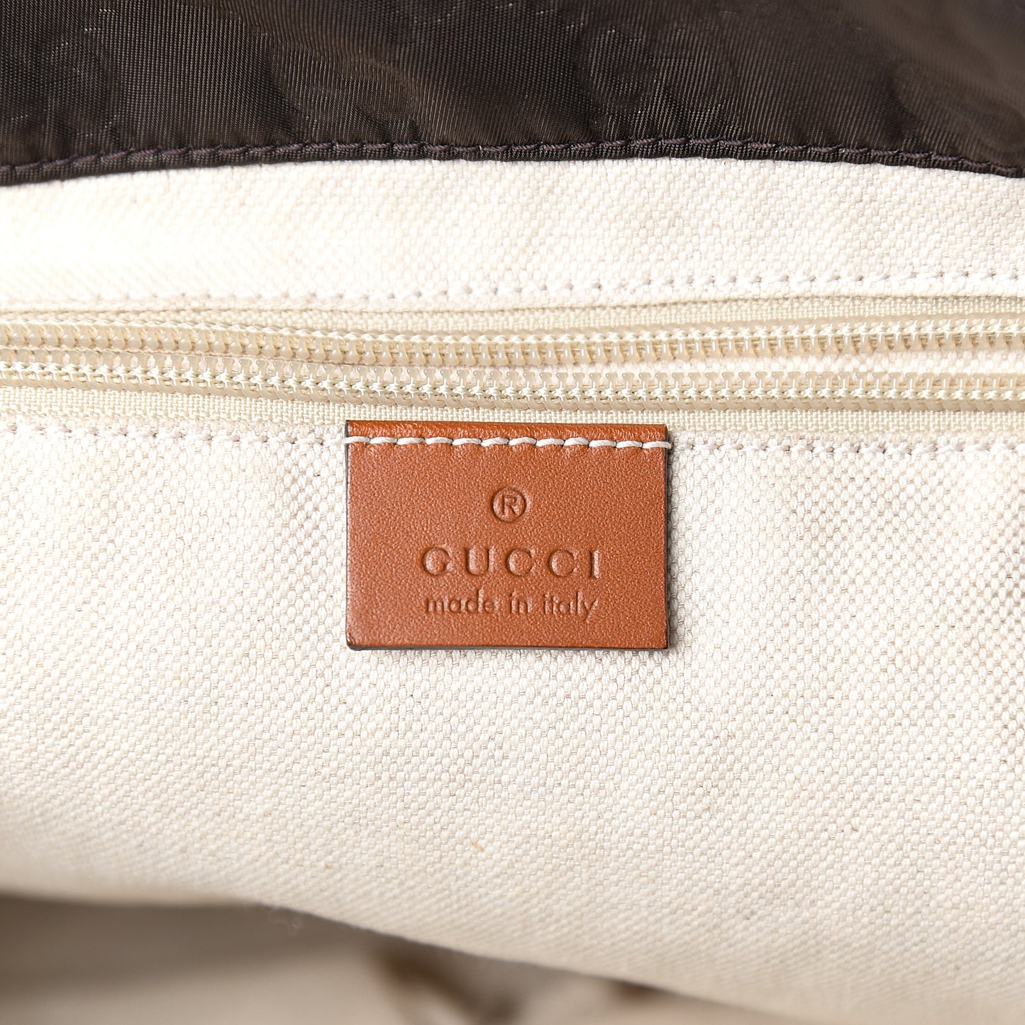 Nylon Monogram Medium Tote Brown