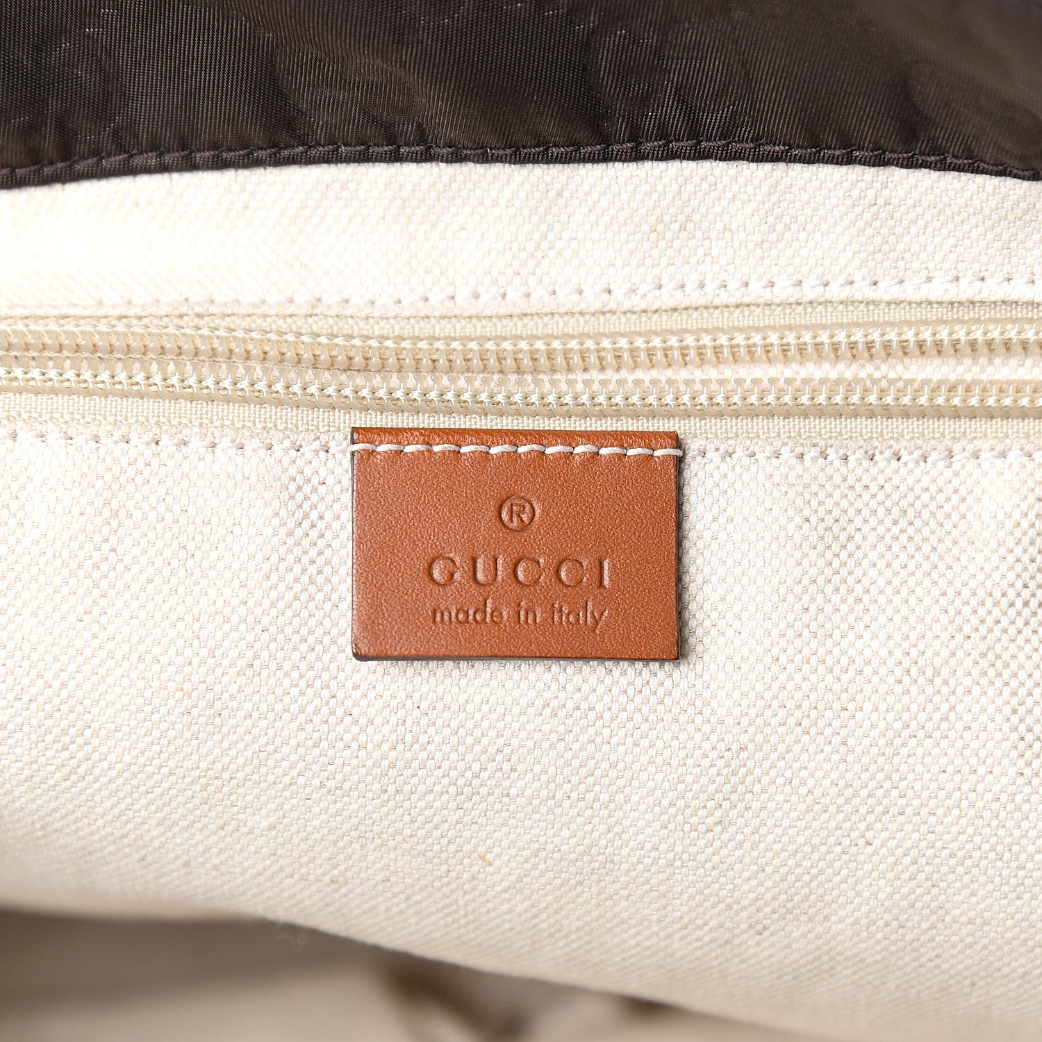 Gucci Nylon Monogram Medium Tote Brown 6 of 10