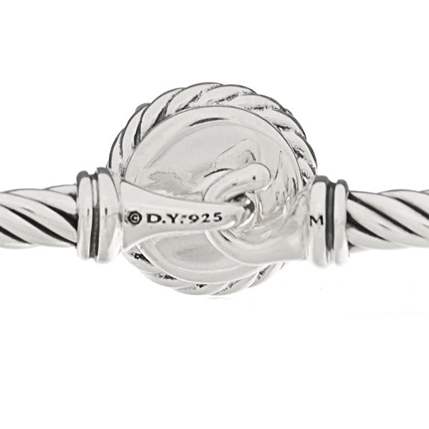 Sterling Silver Pearl 3mm Chatelaine Bracelet