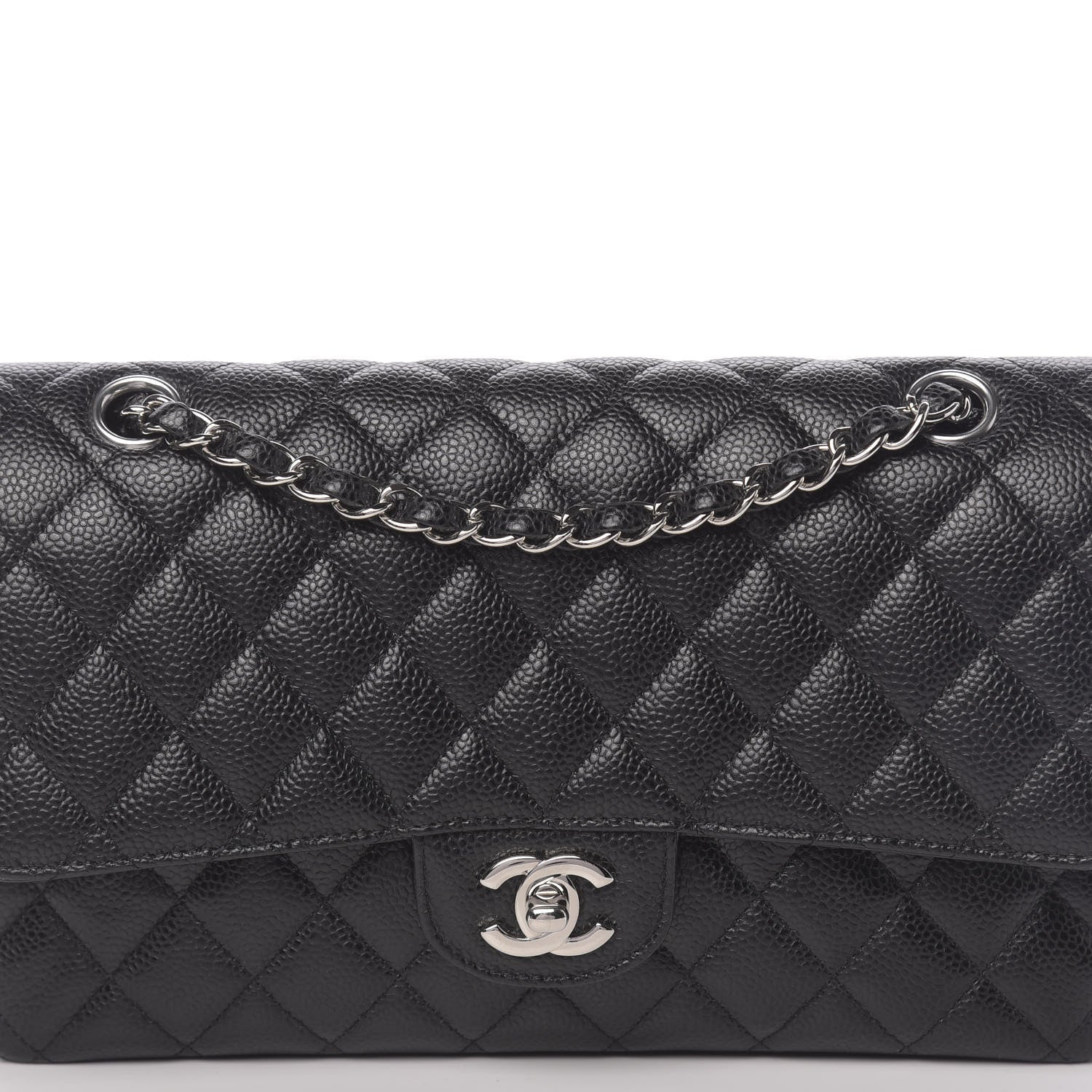 Chanel Caviar Quilted Medium Double Flap Black 12 of 12