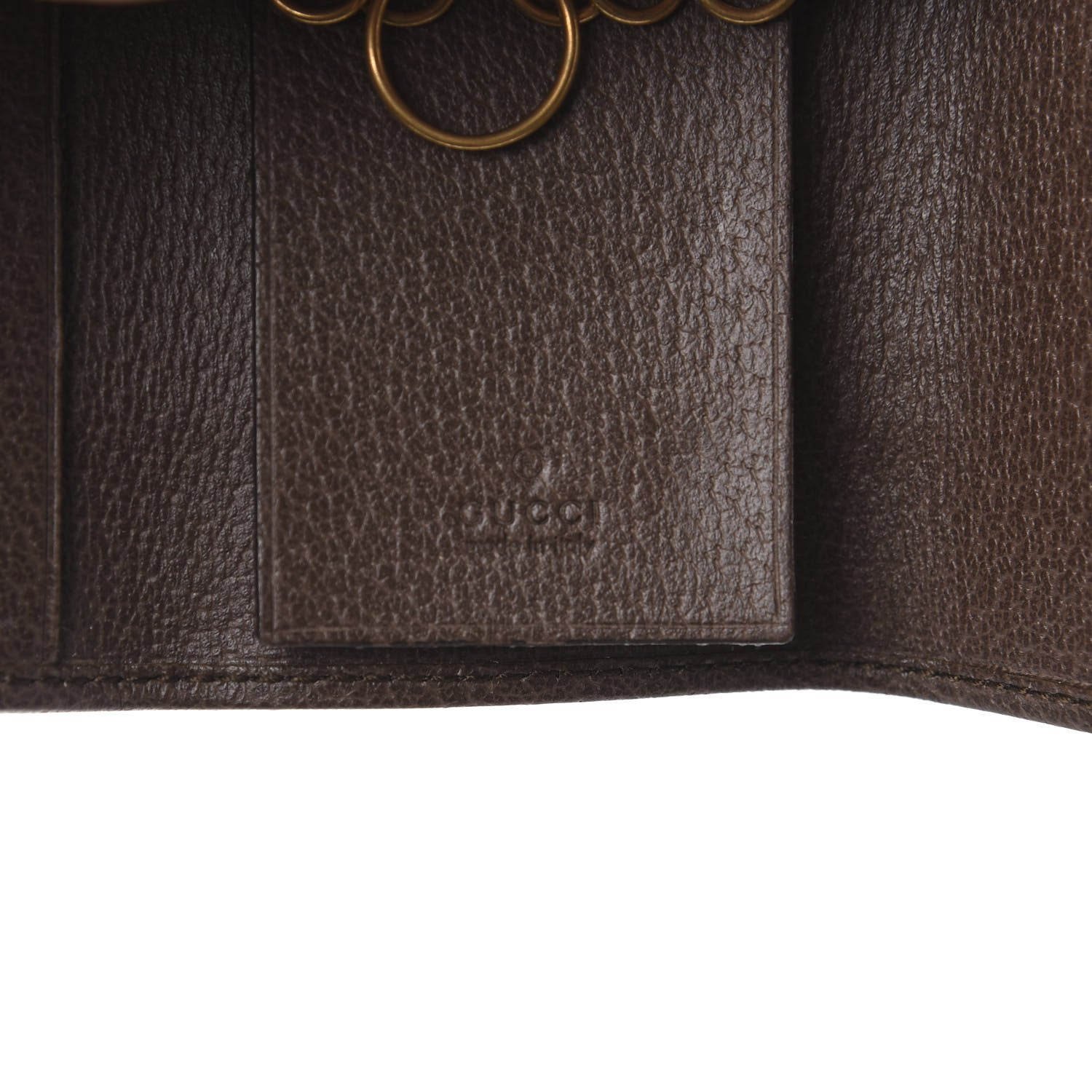 Gucci GG Supreme Monogram Web Ophidia 6 Key Holder Case Beige New Acero 5 of 7
