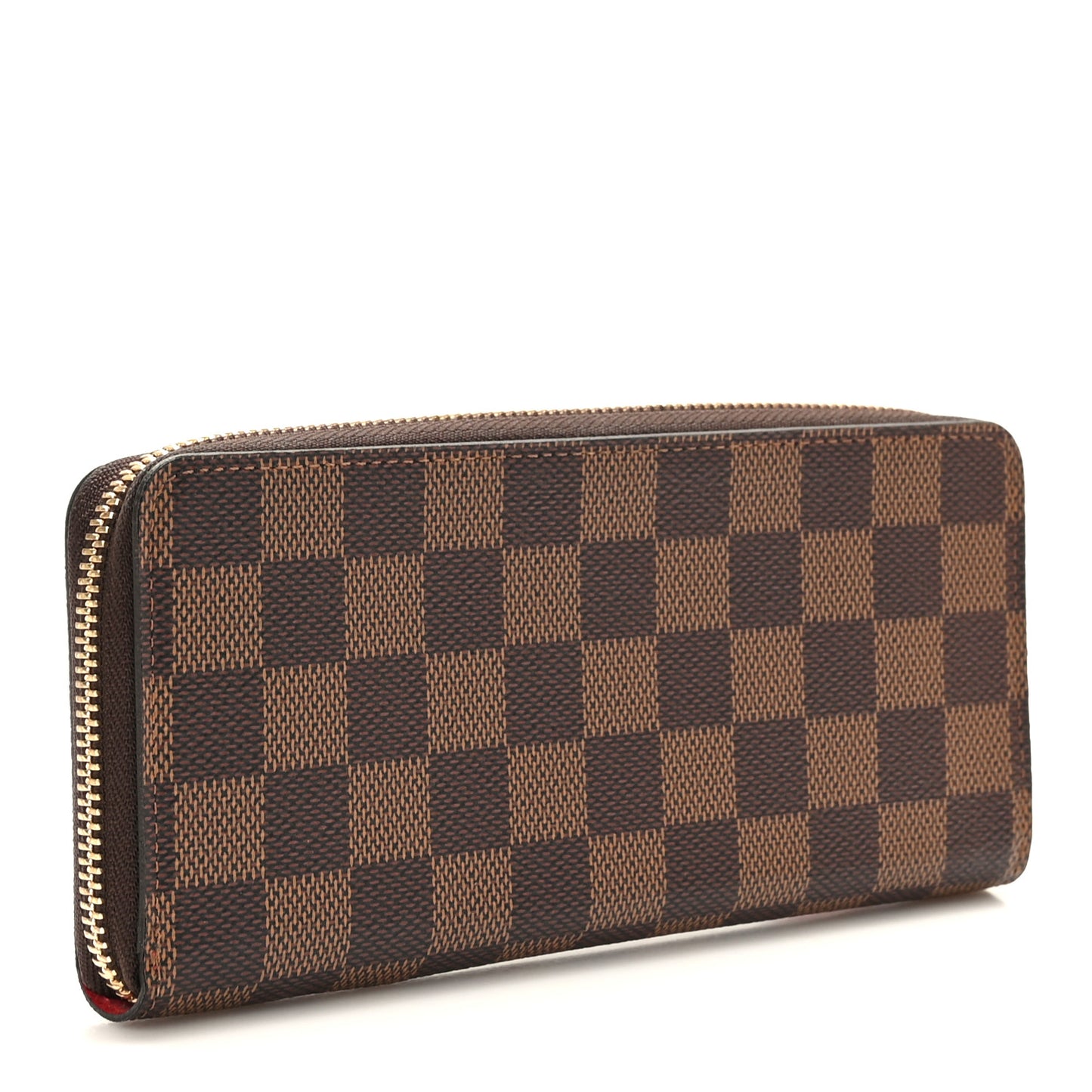 Damier Ebene Clemence Wallet Cherry