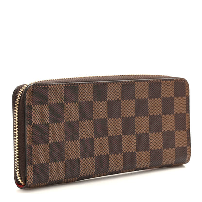 Louis Vuitton Damier Ebene Clemence Wallet Cherry 3 of 7
