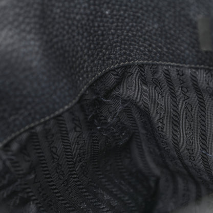 Prada Vitello Daino Side Pocket Tote Black 9 of 15