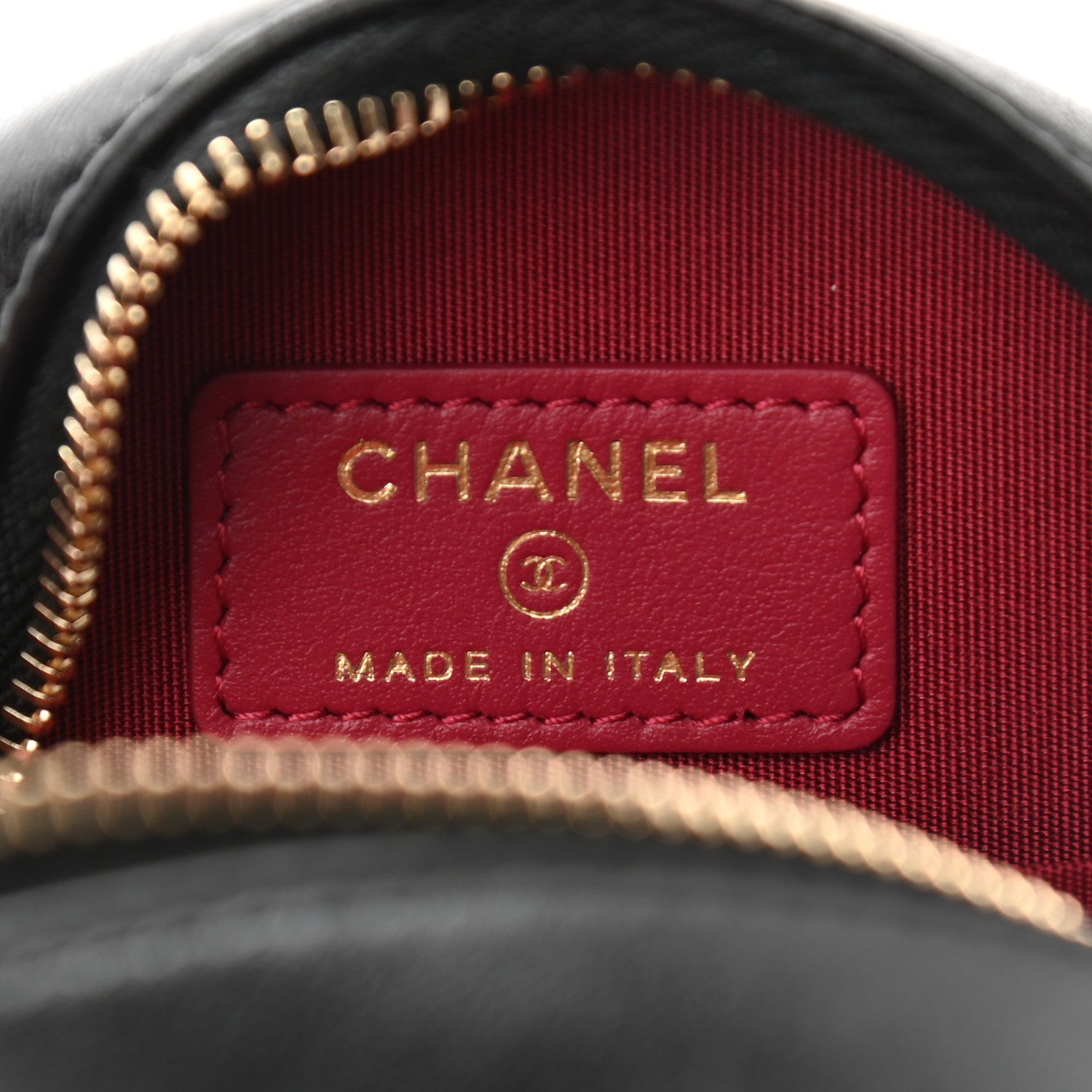 Chanel Lambskin Quilted Chanel 19 Round Clutch With Chain Black 5 of 10