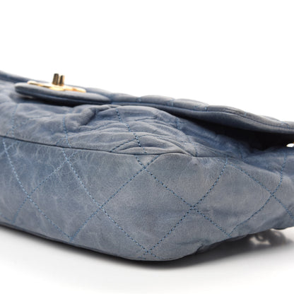 Chanel Iridescent Calfskin Large Chic Quilt Flap Dark Blue 7 of 12