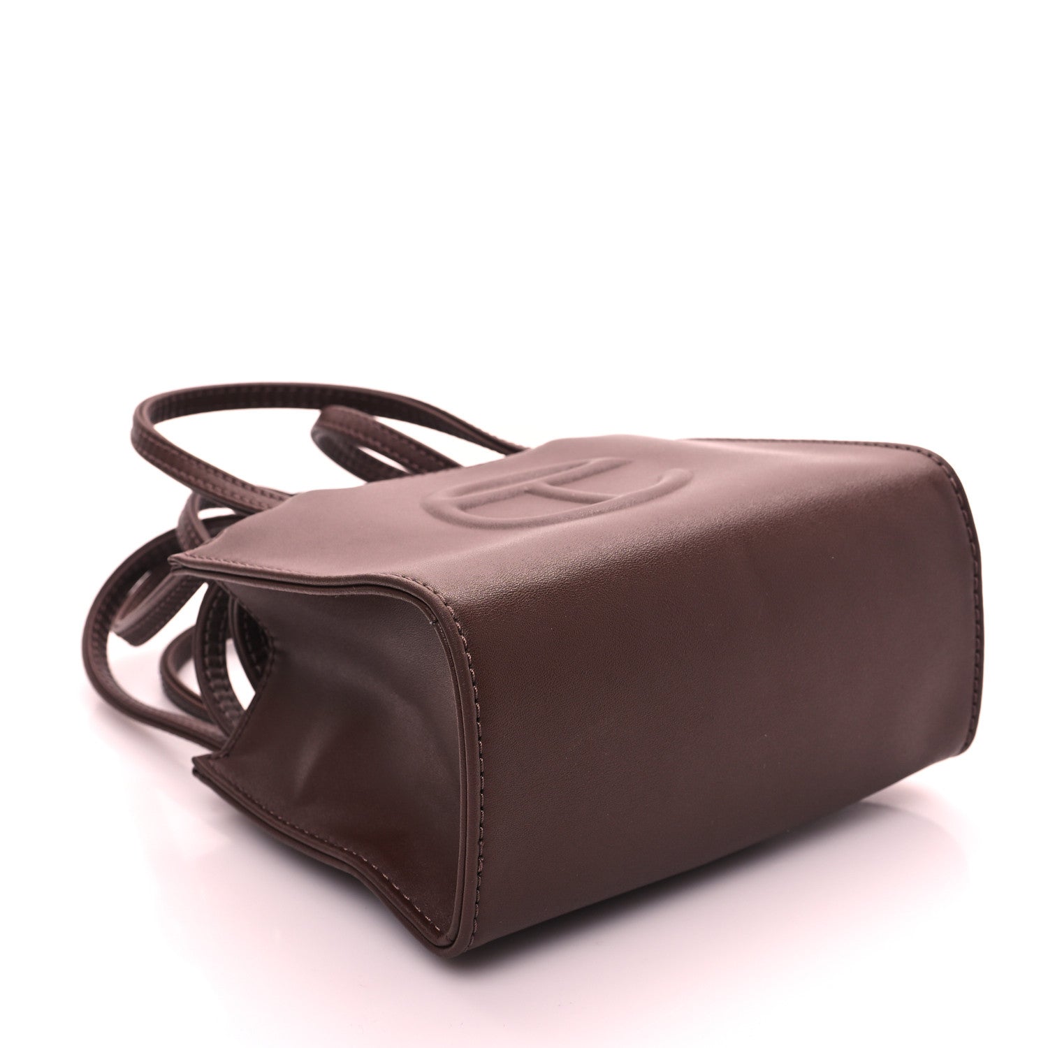 Telfar Vegan Leather Small Shopping Bag Chocolate 4 of 11