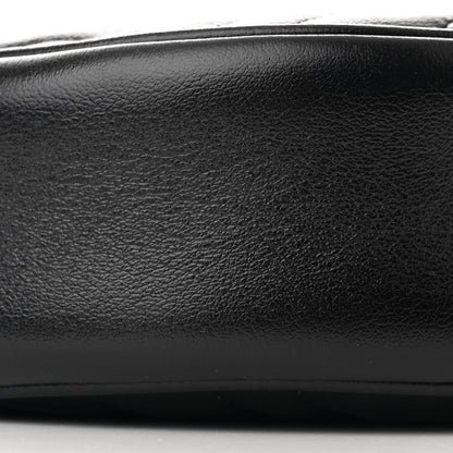 Gucci Azalea Calfskin Matelasse Heart Mini GG Marmont Round Shoulder Bag Black 9 of 11