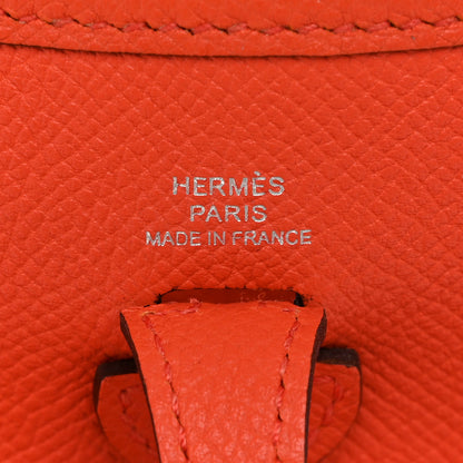 Hermes Epsom Amazone Evelyne TPM Orange Poppy Bleu Zanzibar 5 of 10
