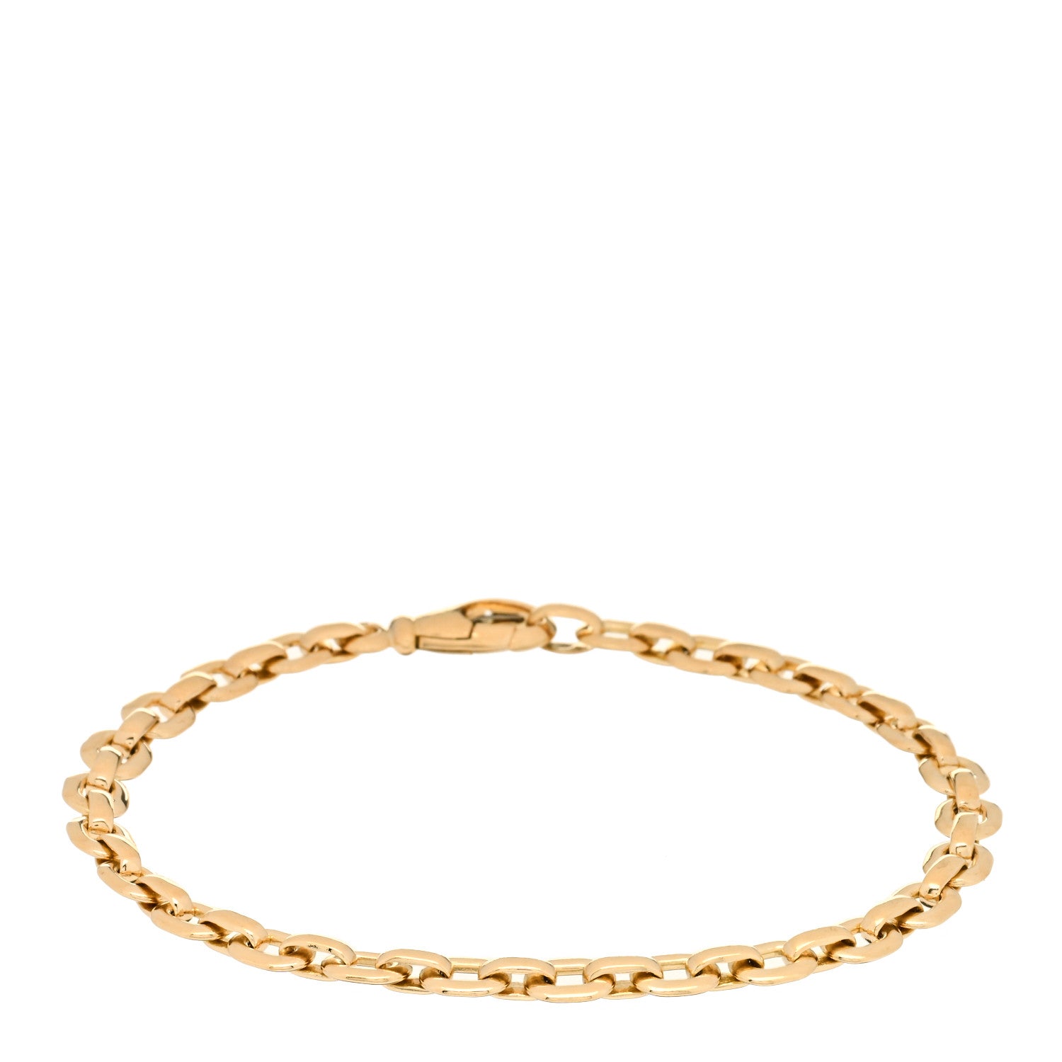 Cartier 18K Yellow Gold Meplat Link Chain Bracelet 1 of 3