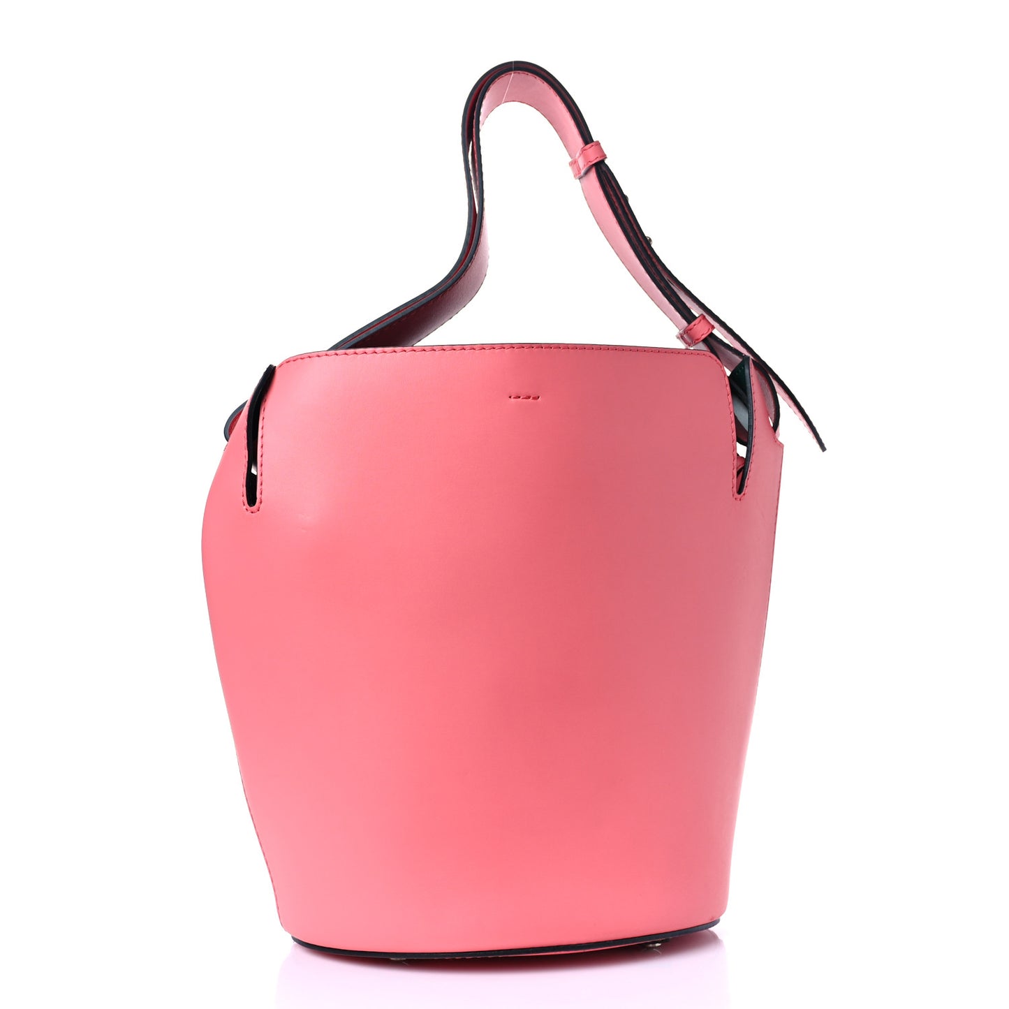 Supple Calfskin Medium Bucket Coral Pink