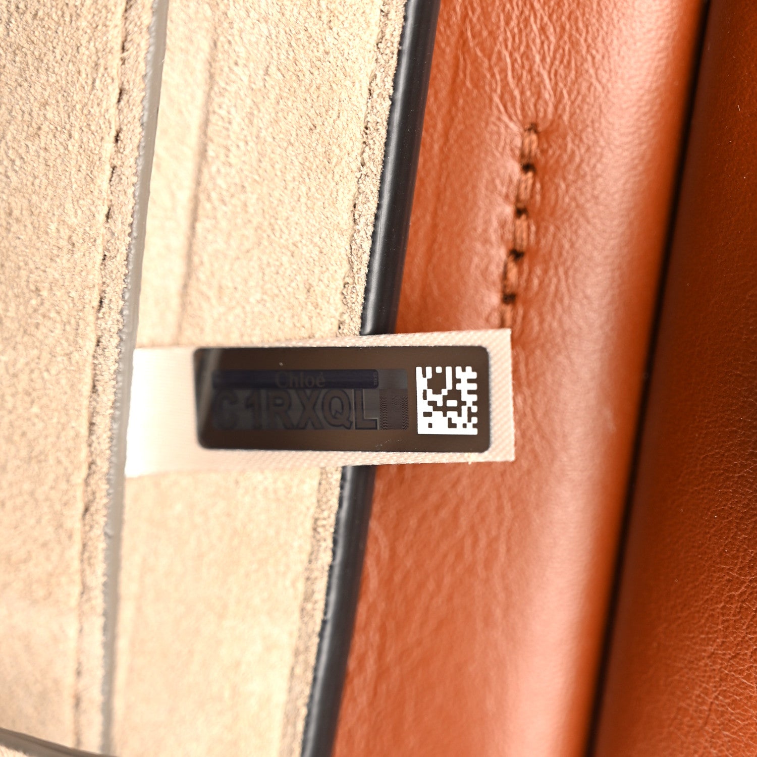 Chloe Suede Calfskin Mini Faye Bracelet Bag Tobacco 7 of 10