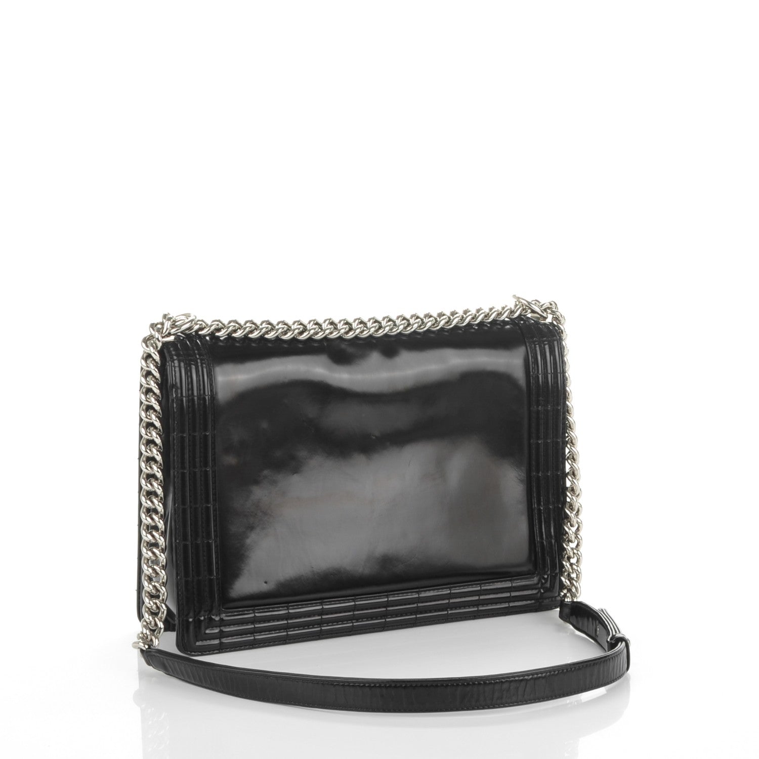 Chanel Glazed Calfskin Large Boy Flap Black 3 of 7