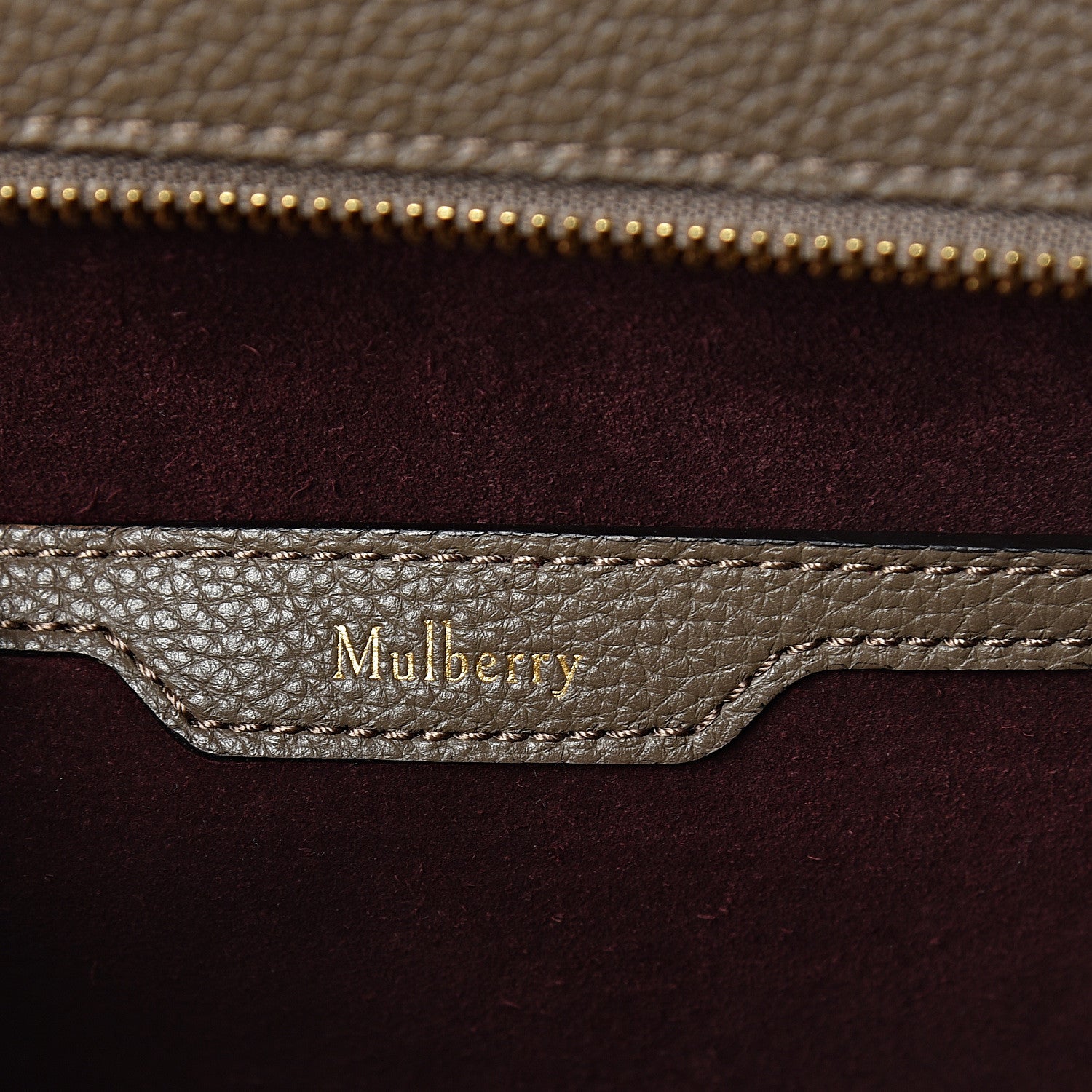 Mulberry Classic Grain Small Bayswater Zip Tote Clay 6 of 9