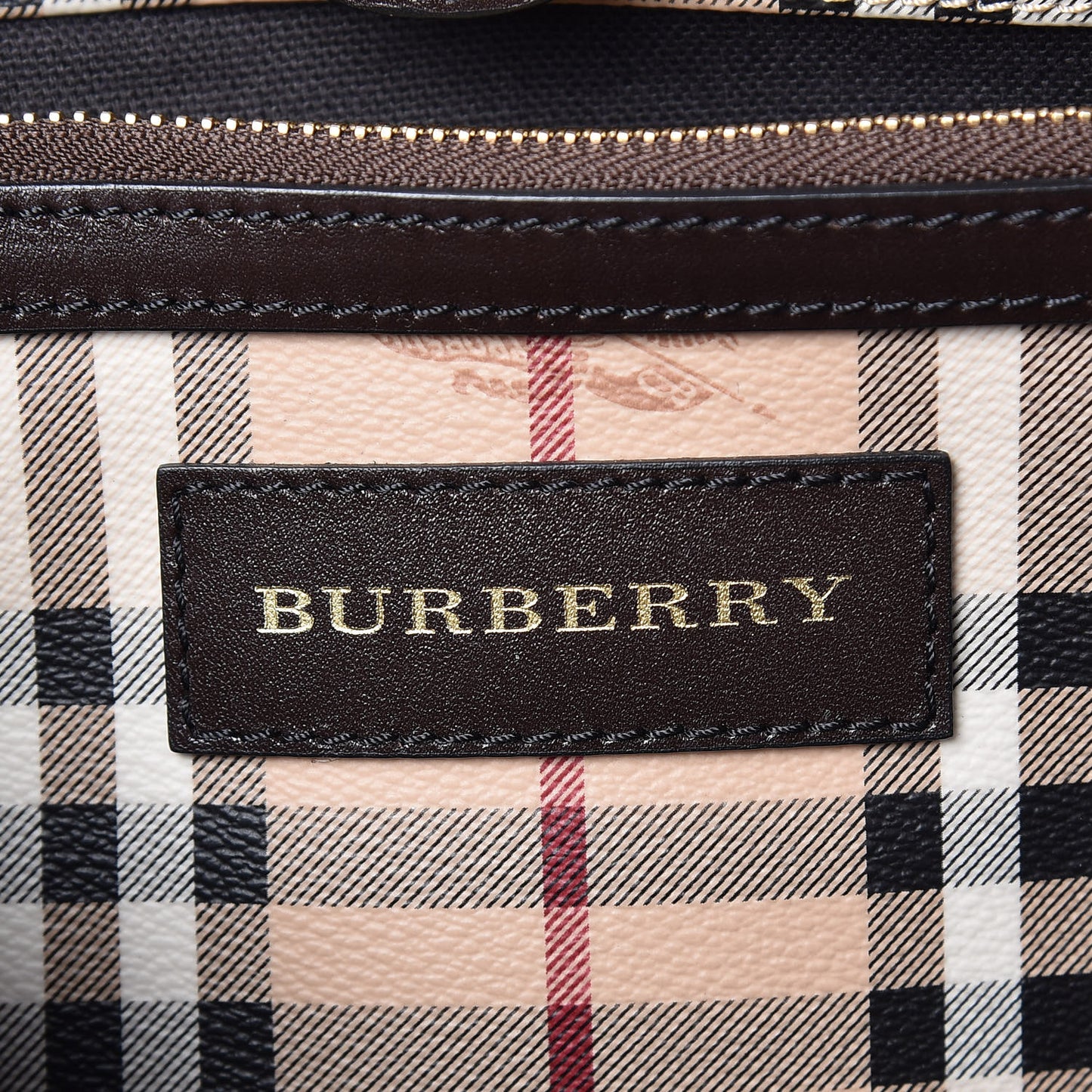 Haymarket Check Small Canterbury Tote Chocolate