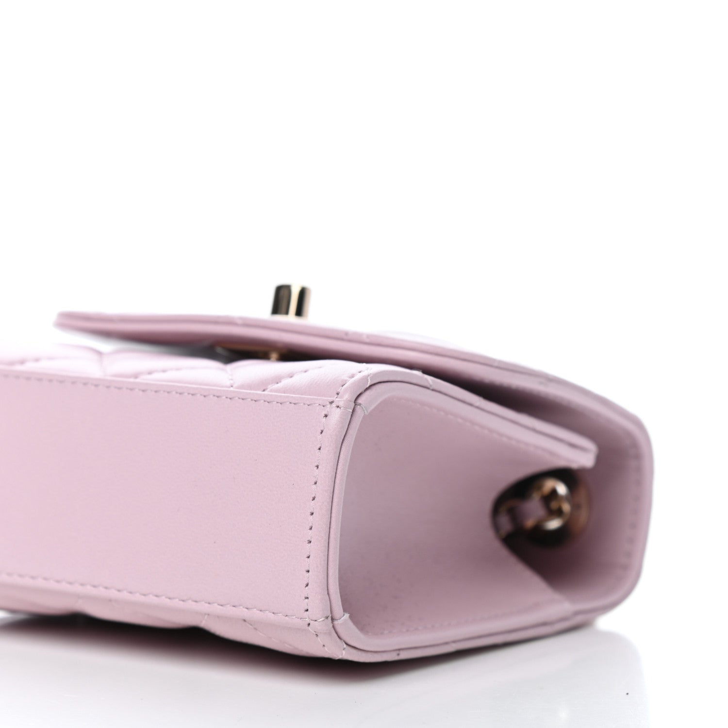 Chanel Lambskin Quilted Mini Trendy CC Clutch With Chain Light Pink 10 of 11