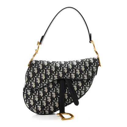 Christian Dior Oblique Saddle Bag Blue 1 of 10
